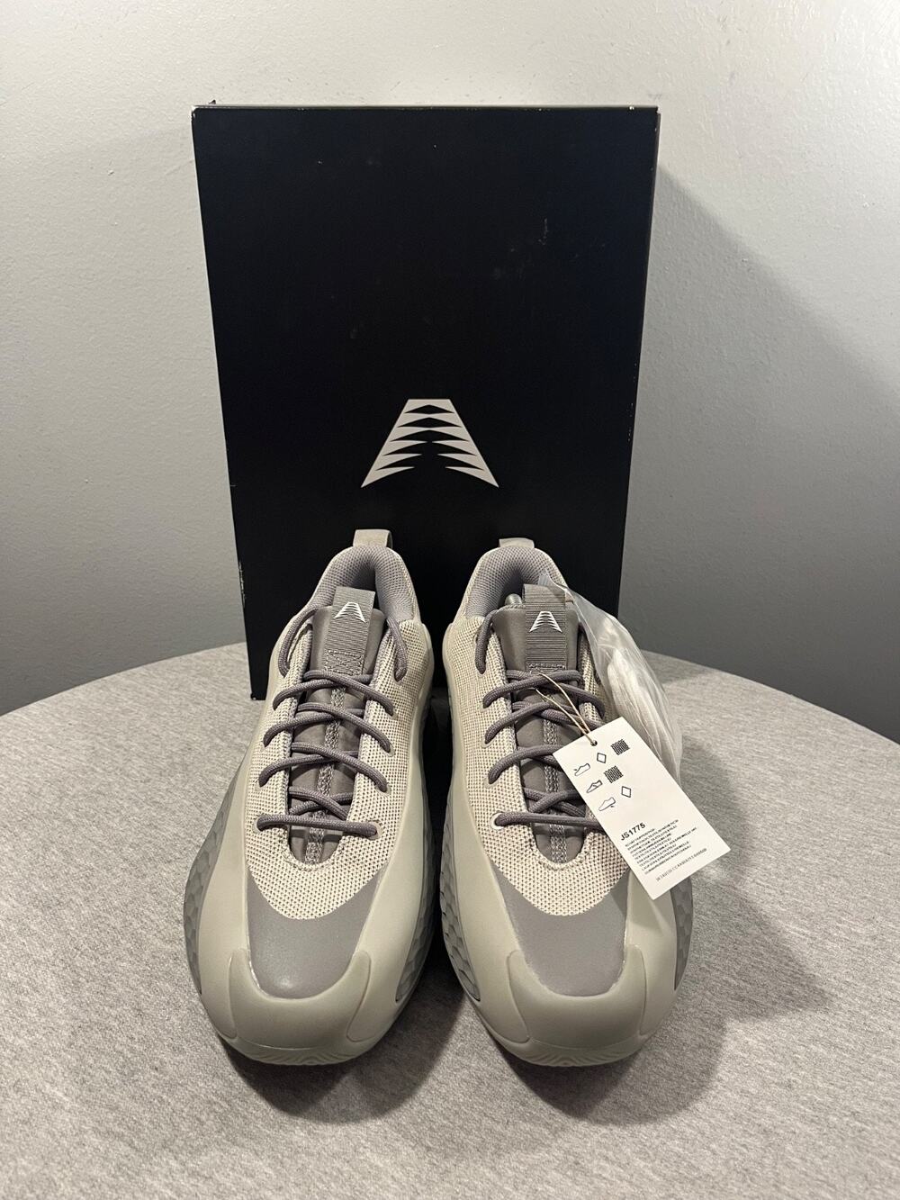 Adidas Anthony Edwards 1 Low Basketball Shoes Metallic Grey JS1775 Men Size 9.5